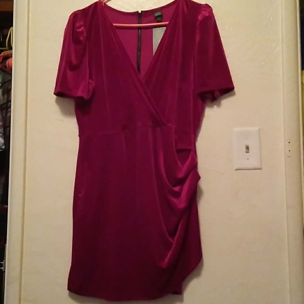 Wild fable puff sleeved velvet party dress